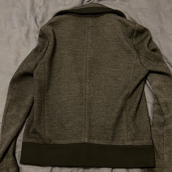 J. Crew Black and Grey Wool Moto Jacket - Picture 7 of 9